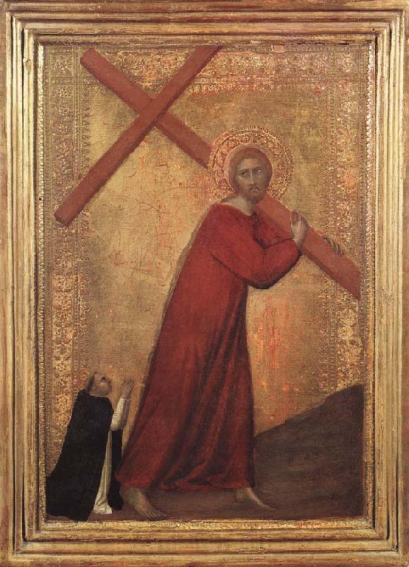 Barna da Siena Christ Bearing the Cross Norge oil painting art